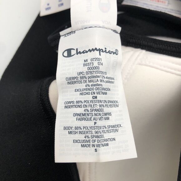 Champion Sports Bra Size Moderate Small Moisture Wicking Minimal Chafing - Picture 10 of 12